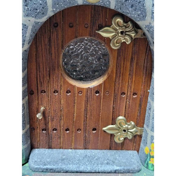 Lrg Fairy World Gnome Mystical Garden Handmade Handpainted Nightlight Wood Home - Picture 15 of 16